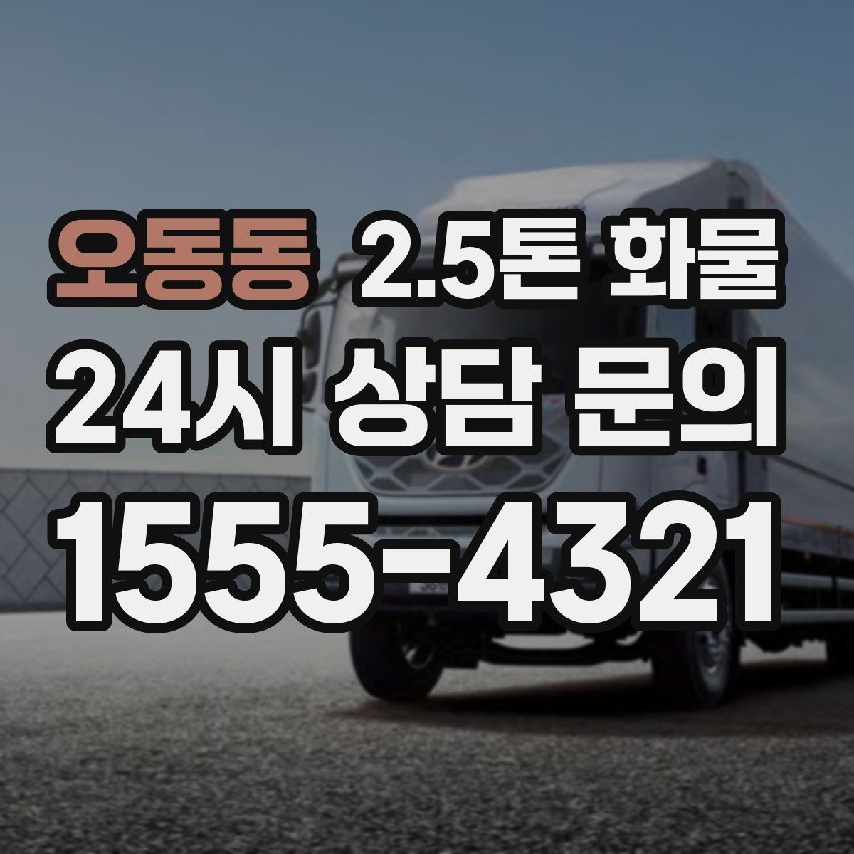 오동동 2.5톤 화물