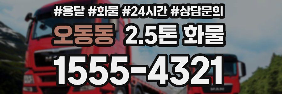 오동동 2.5톤 화물