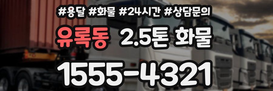 유록동 2.5톤 화물