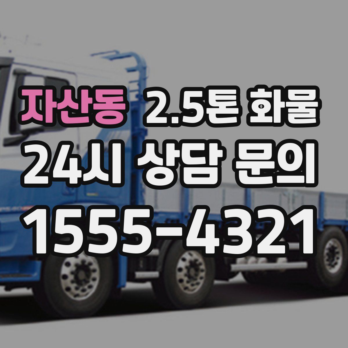 자산동 2.5톤 화물