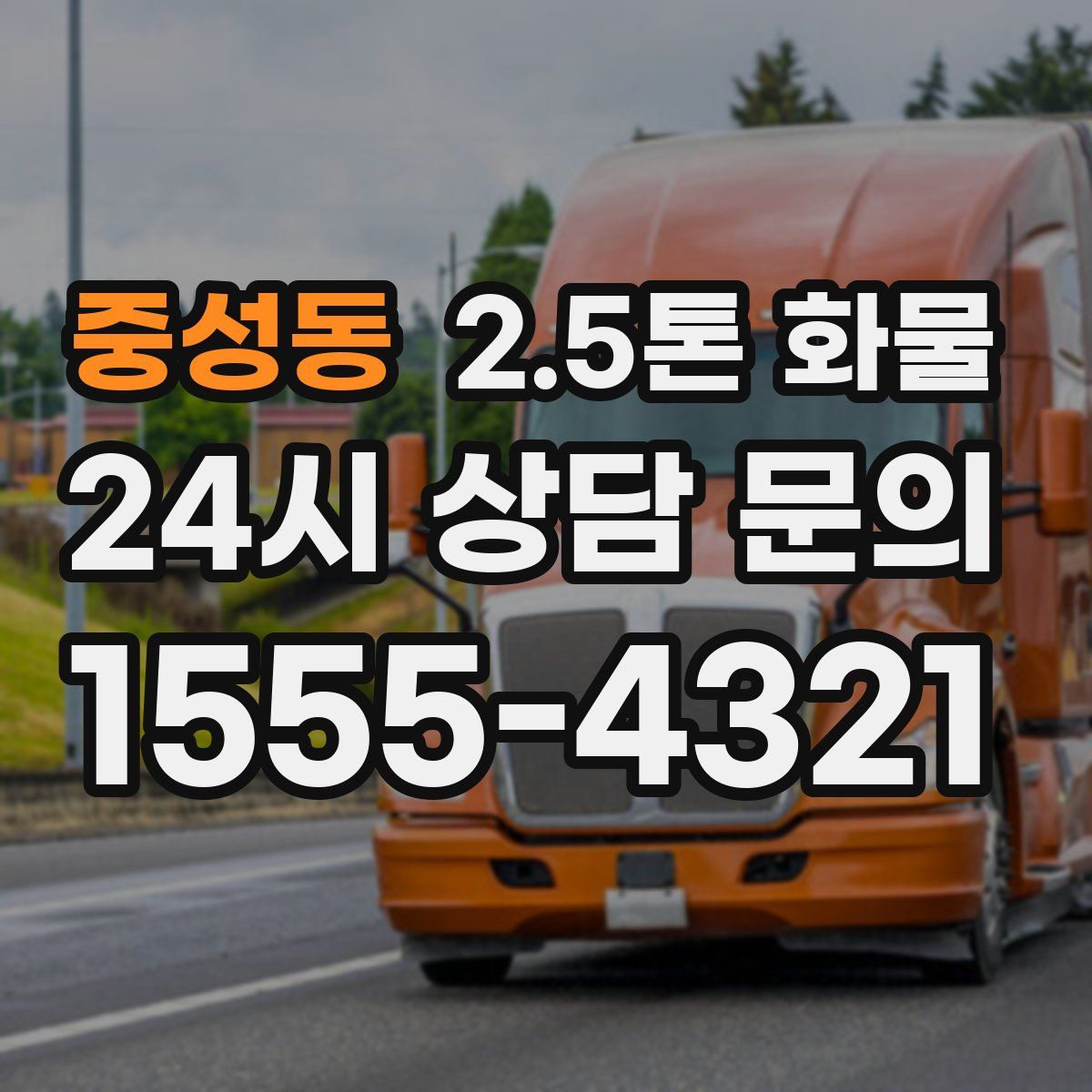 중성동 2.5톤 화물