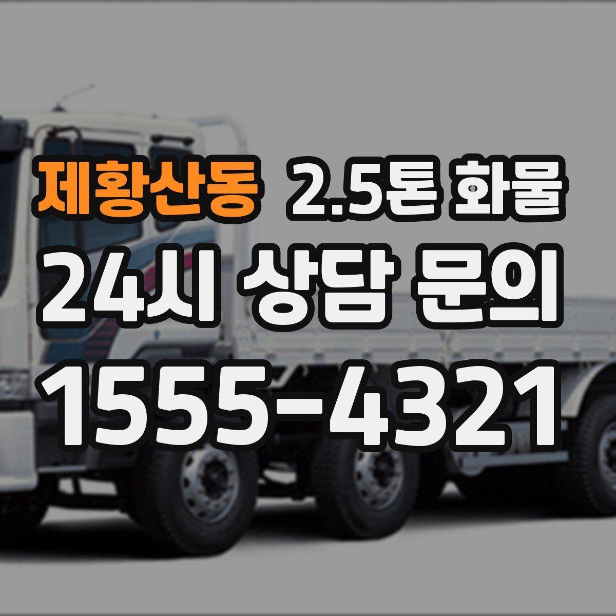 제황산동 2.5톤 화물