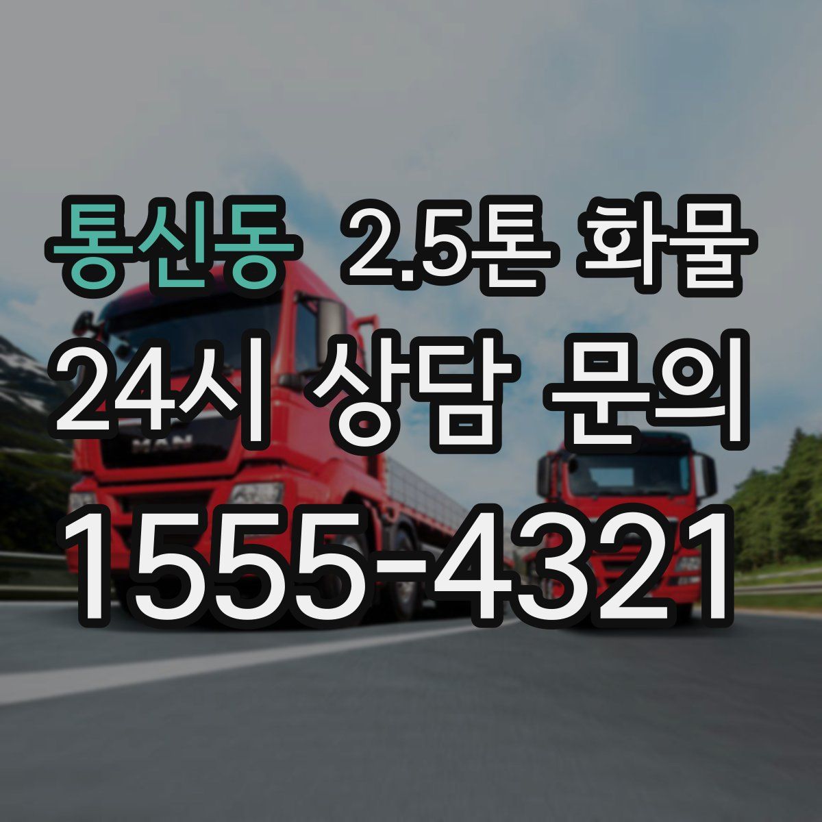 통신동 2.5톤 화물