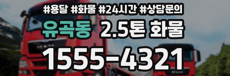 유곡동 2.5톤 화물