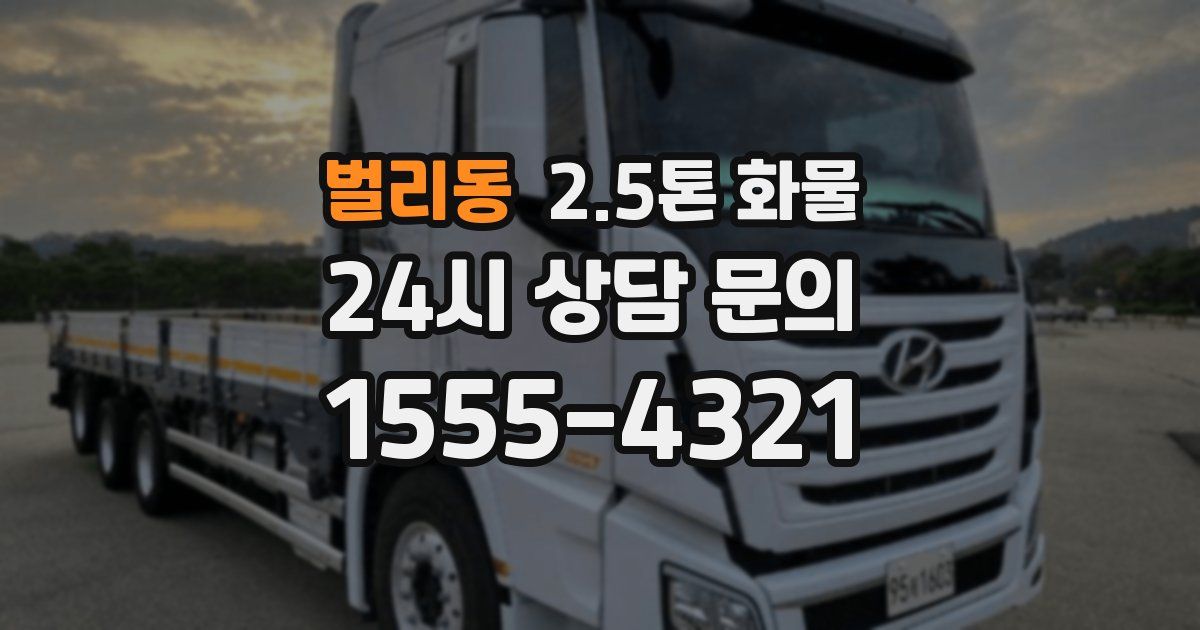 벌리동 2.5톤 화물
