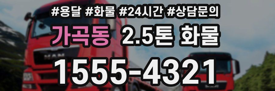 가곡동 2.5톤 화물