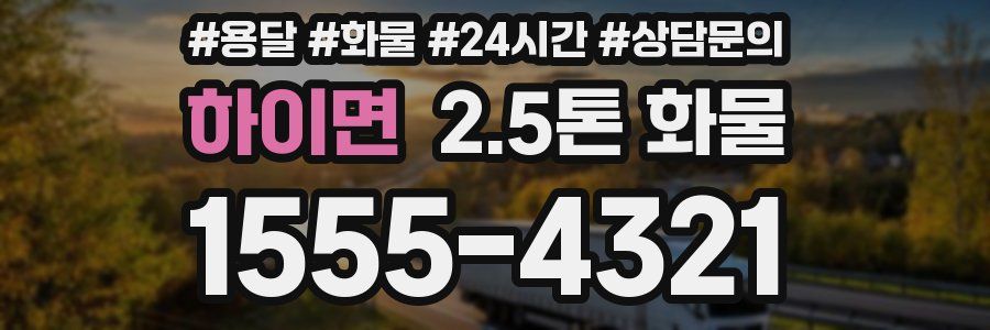 하이면 2.5톤 화물