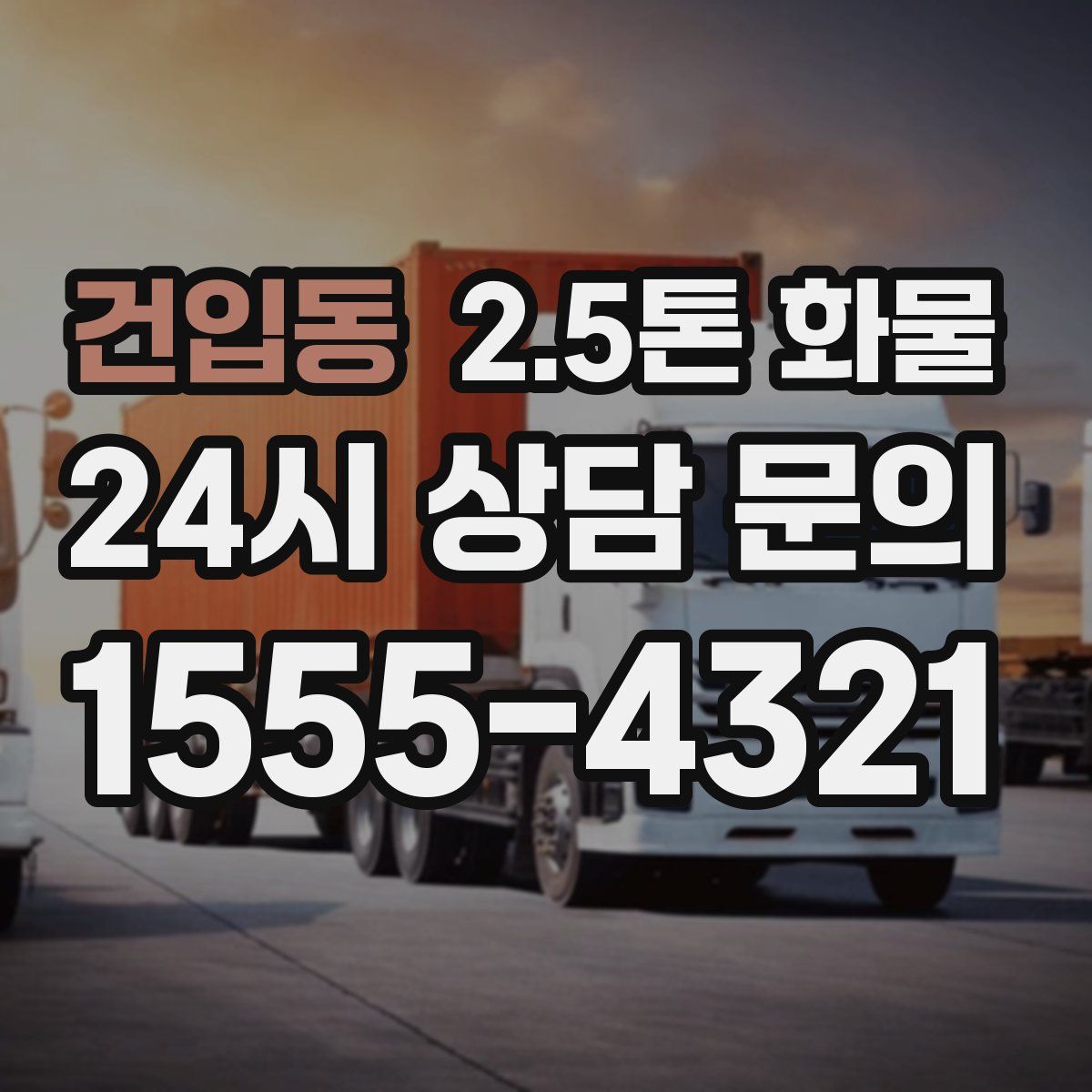 건입동 2.5톤 화물