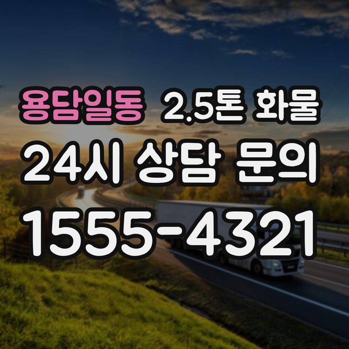 용담일동 2.5톤 화물