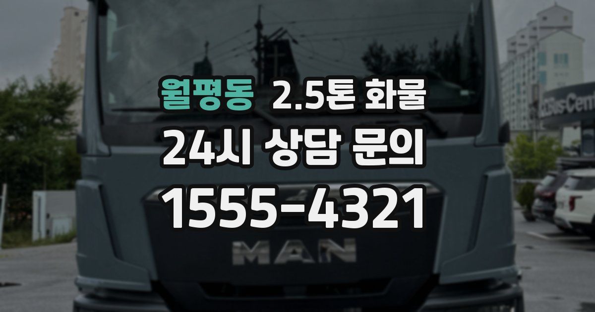 월평동 2.5톤 화물