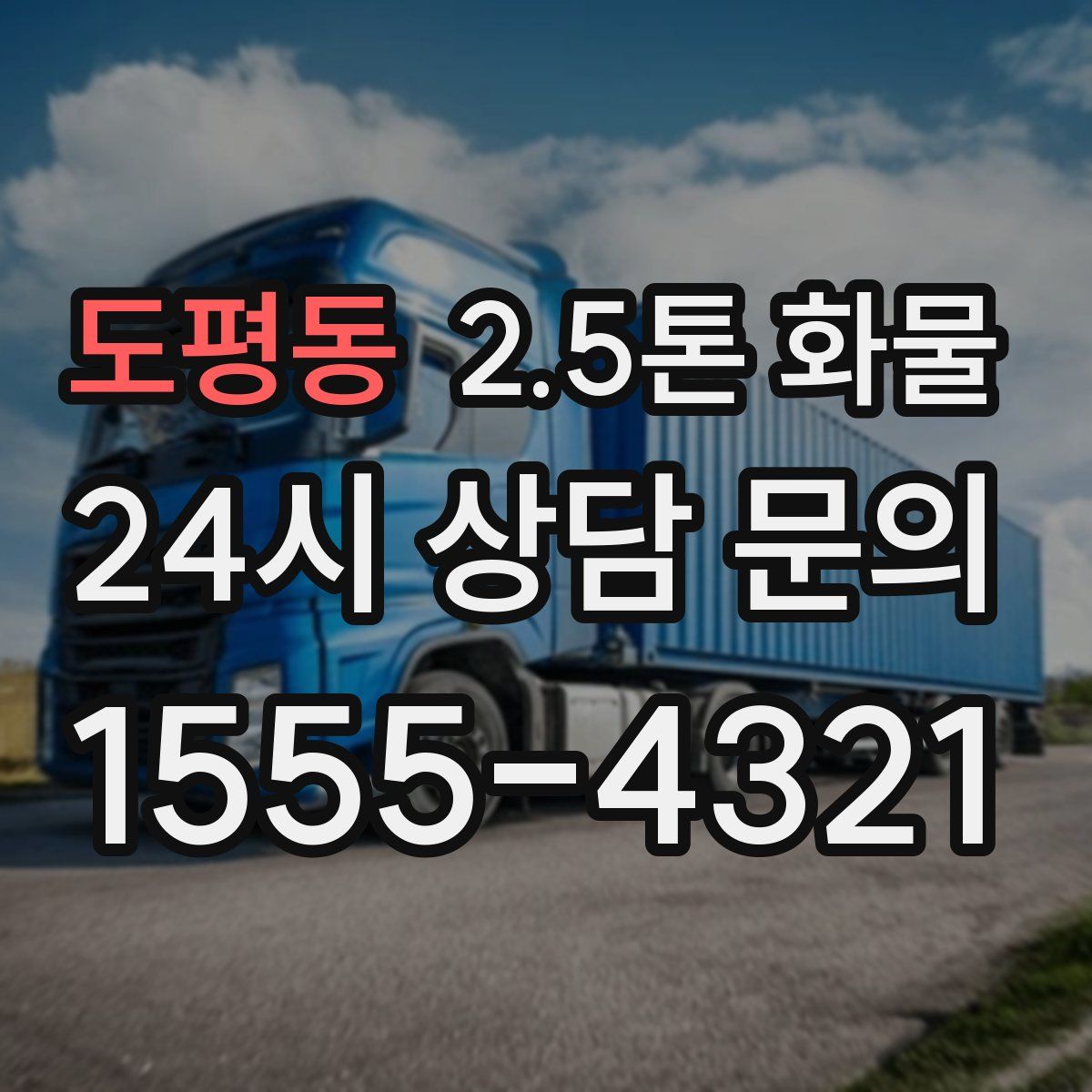 도평동 2.5톤 화물