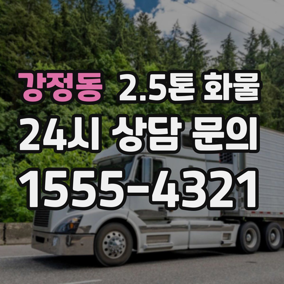 강정동 2.5톤 화물