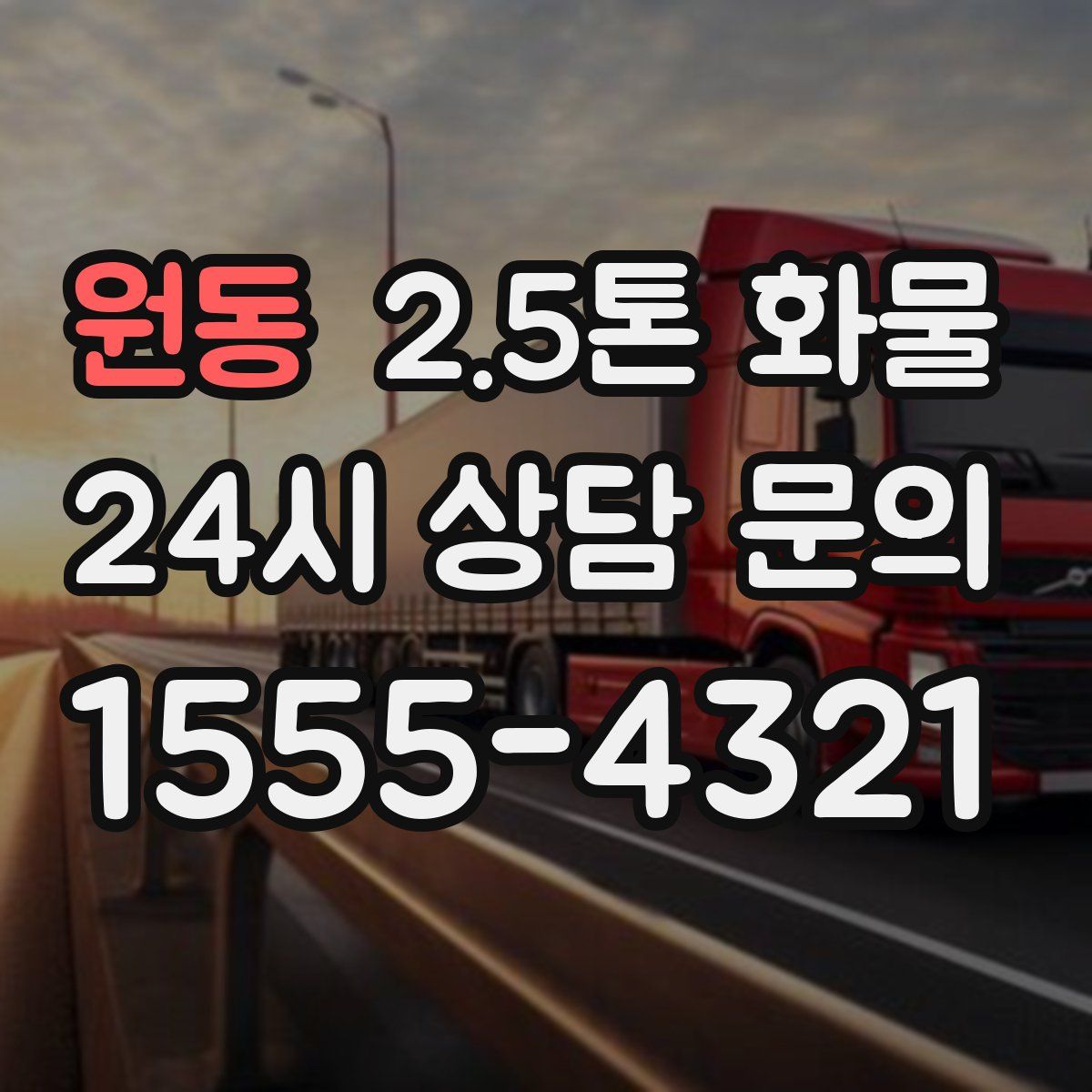 원동 2.5톤 화물
