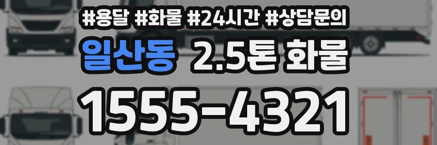 일산동 2.5톤 화물