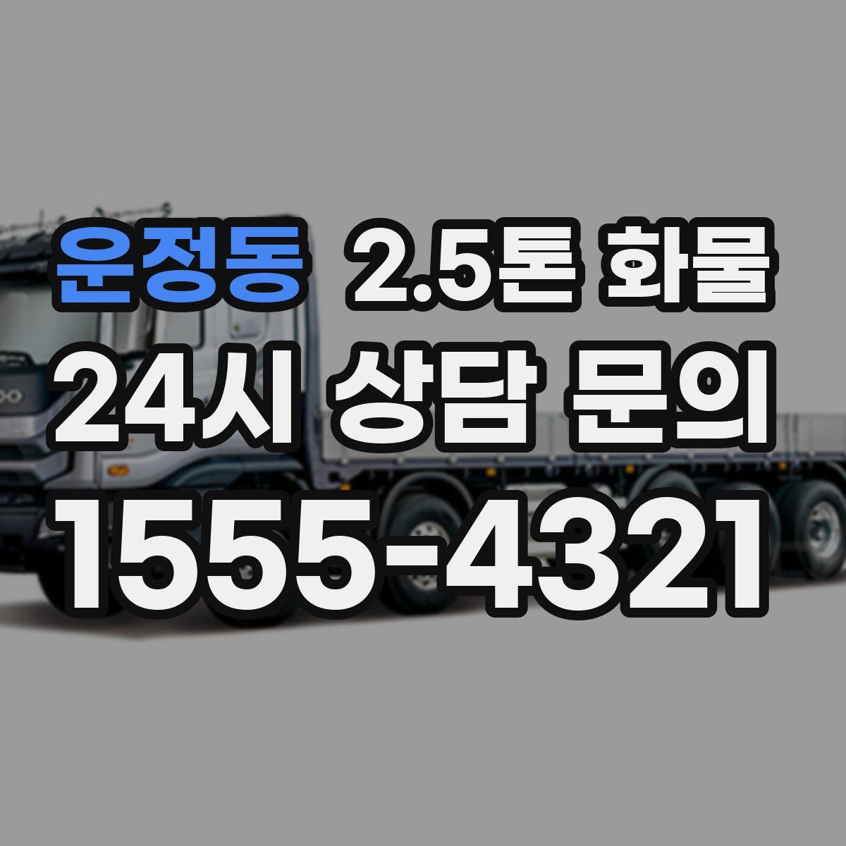운정동 2.5톤 화물