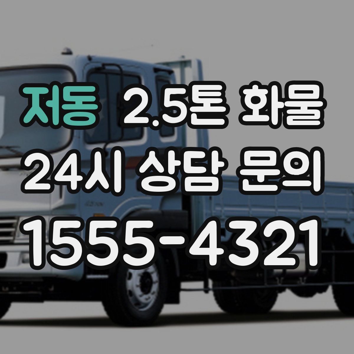 저동 2.5톤 화물
