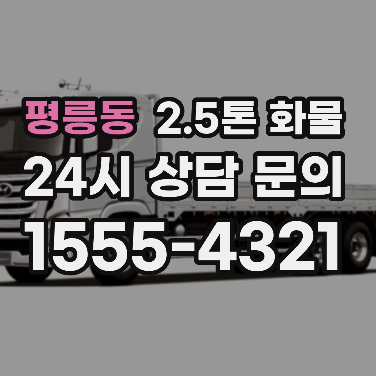 평릉동 2.5톤 화물