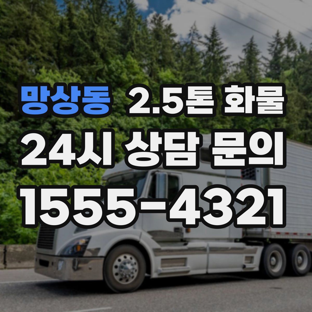 망상동 2.5톤 화물