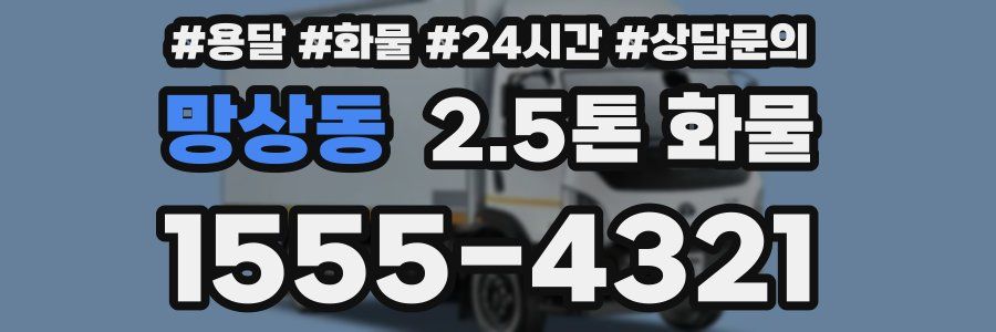 망상동 2.5톤 화물