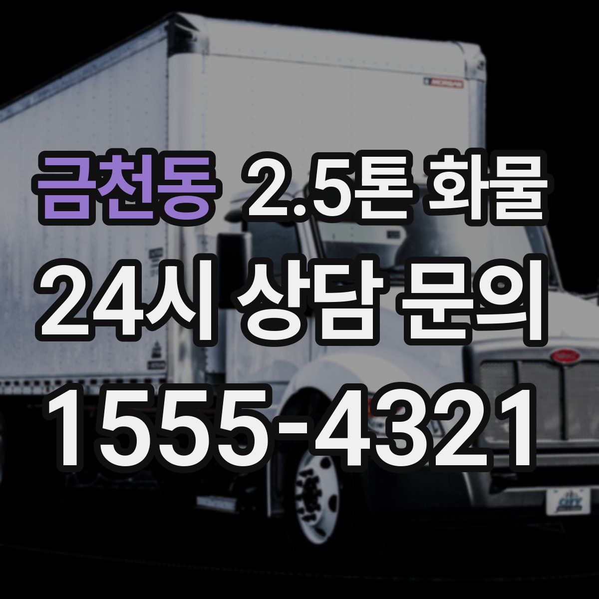 금천동 2.5톤 화물