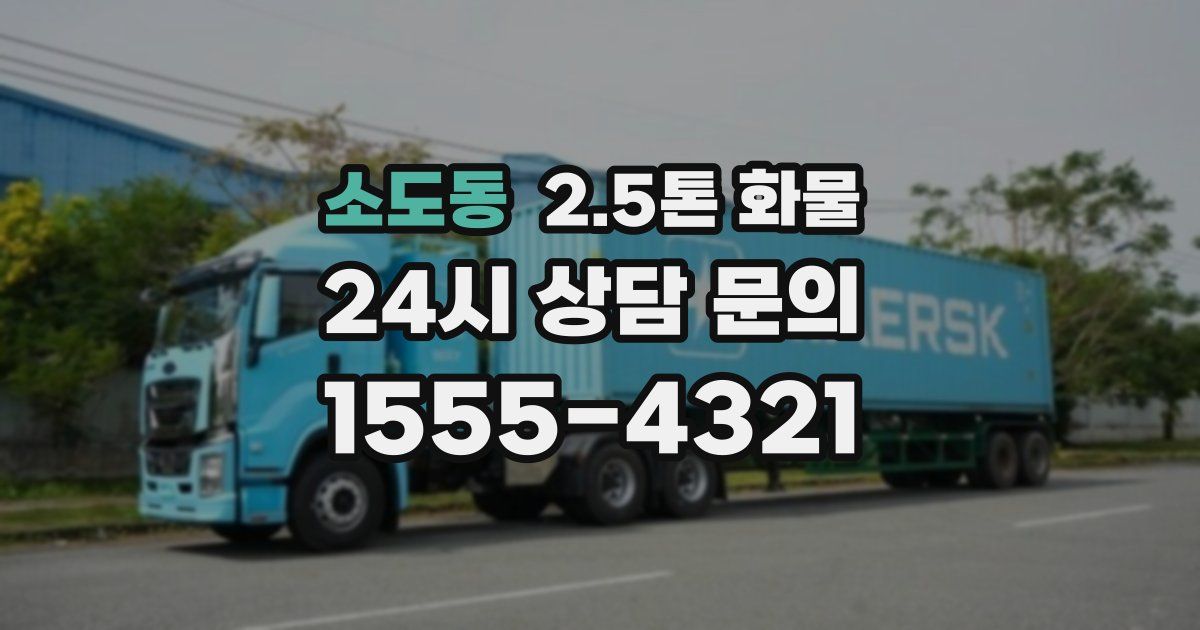 소도동 2.5톤 화물