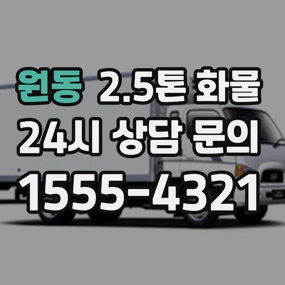 원동 2.5톤 화물