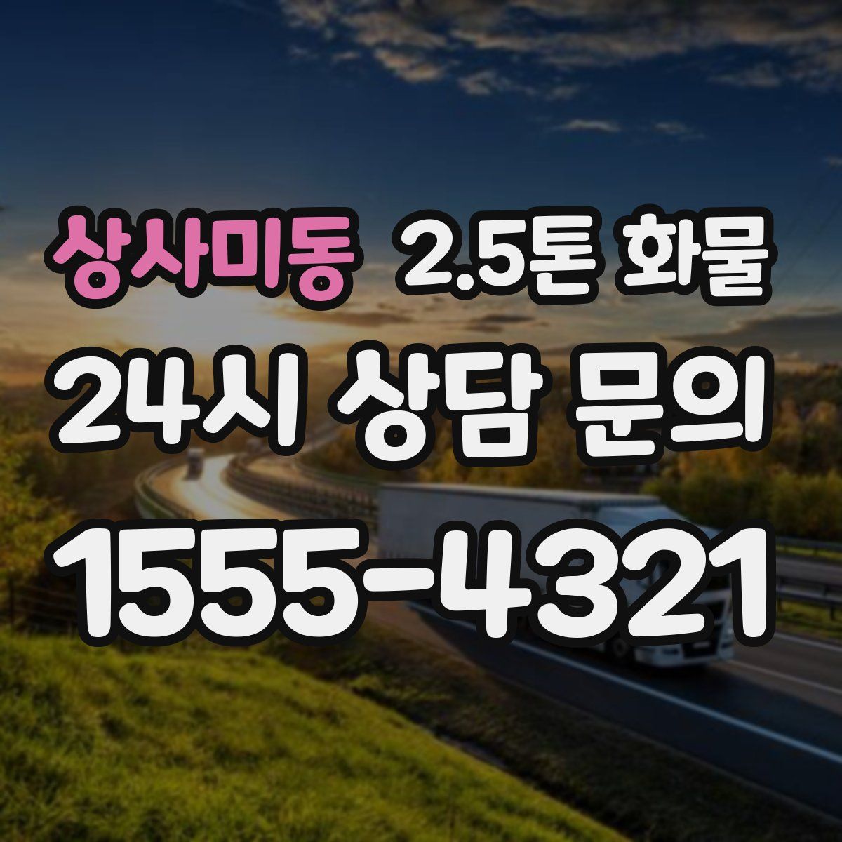 상사미동 2.5톤 화물