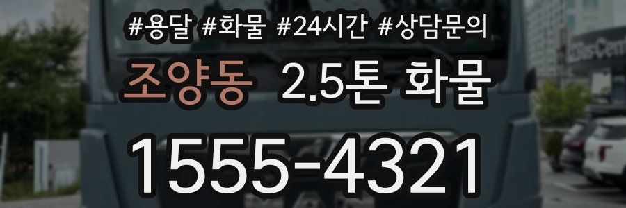 조양동 2.5톤 화물