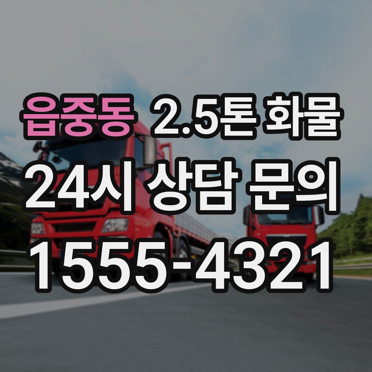 읍중동 2.5톤 화물