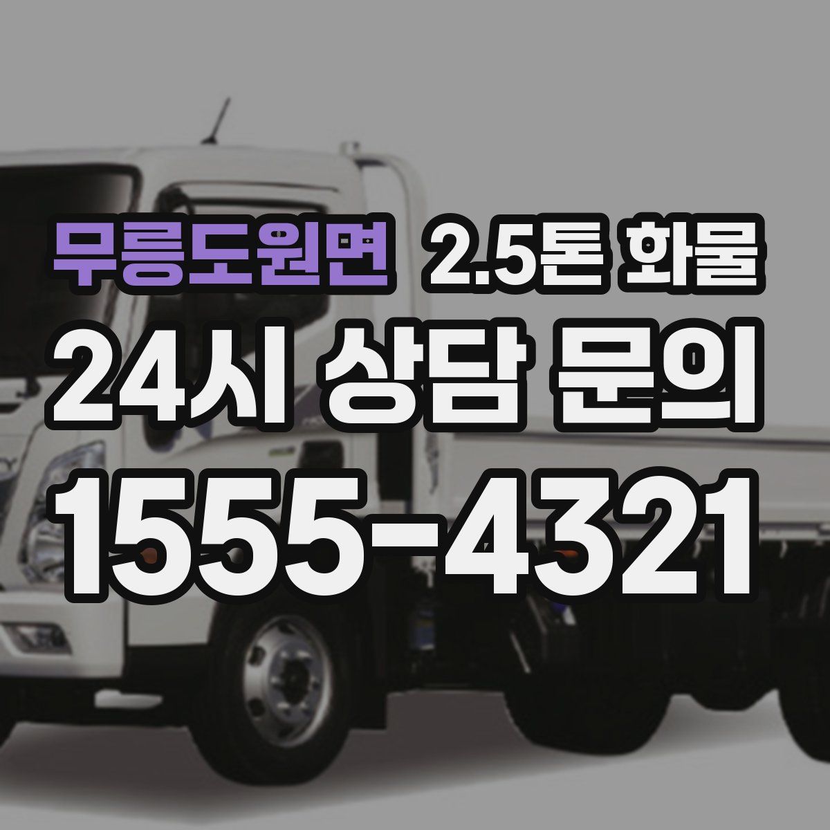 무릉도원면 2.5톤 화물