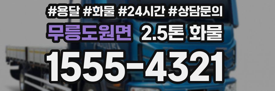 무릉도원면 2.5톤 화물