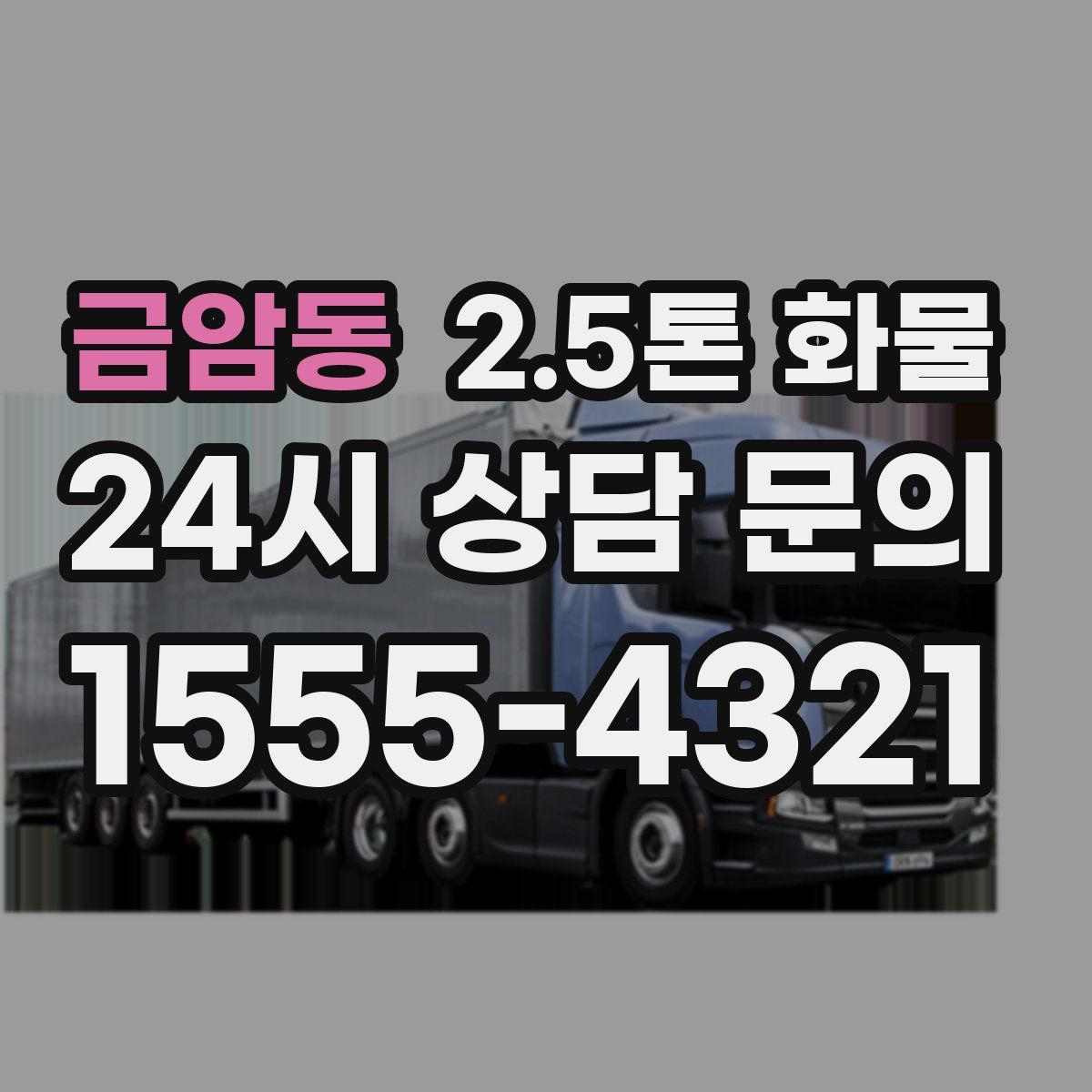 금암동 2.5톤 화물