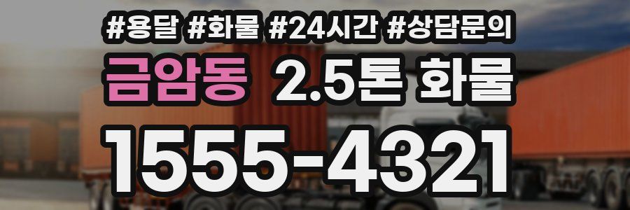 금암동 2.5톤 화물