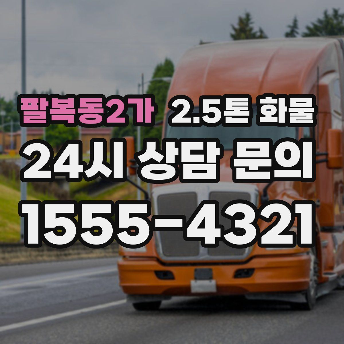 팔복동2가 2.5톤 화물