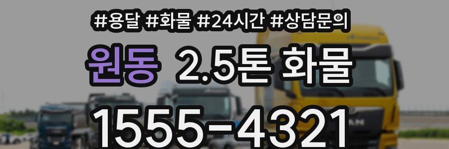원동 2.5톤 화물