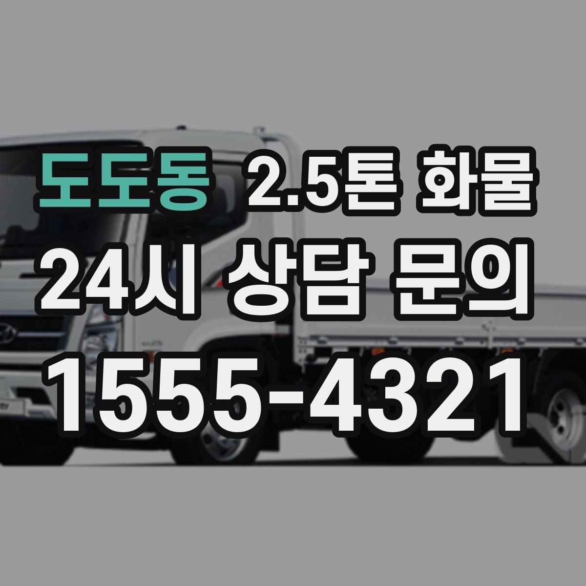 도도동 2.5톤 화물