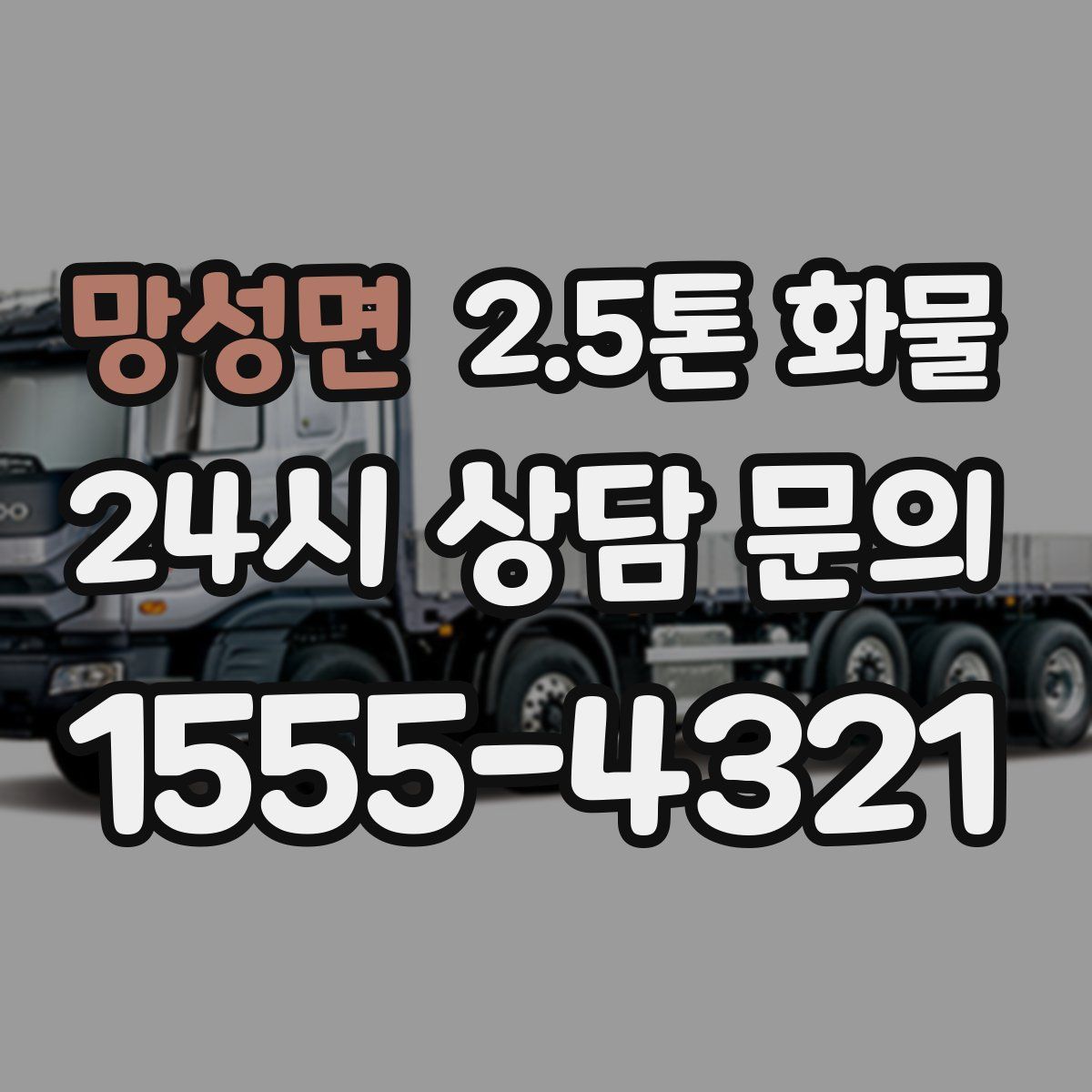 망성면 2.5톤 화물