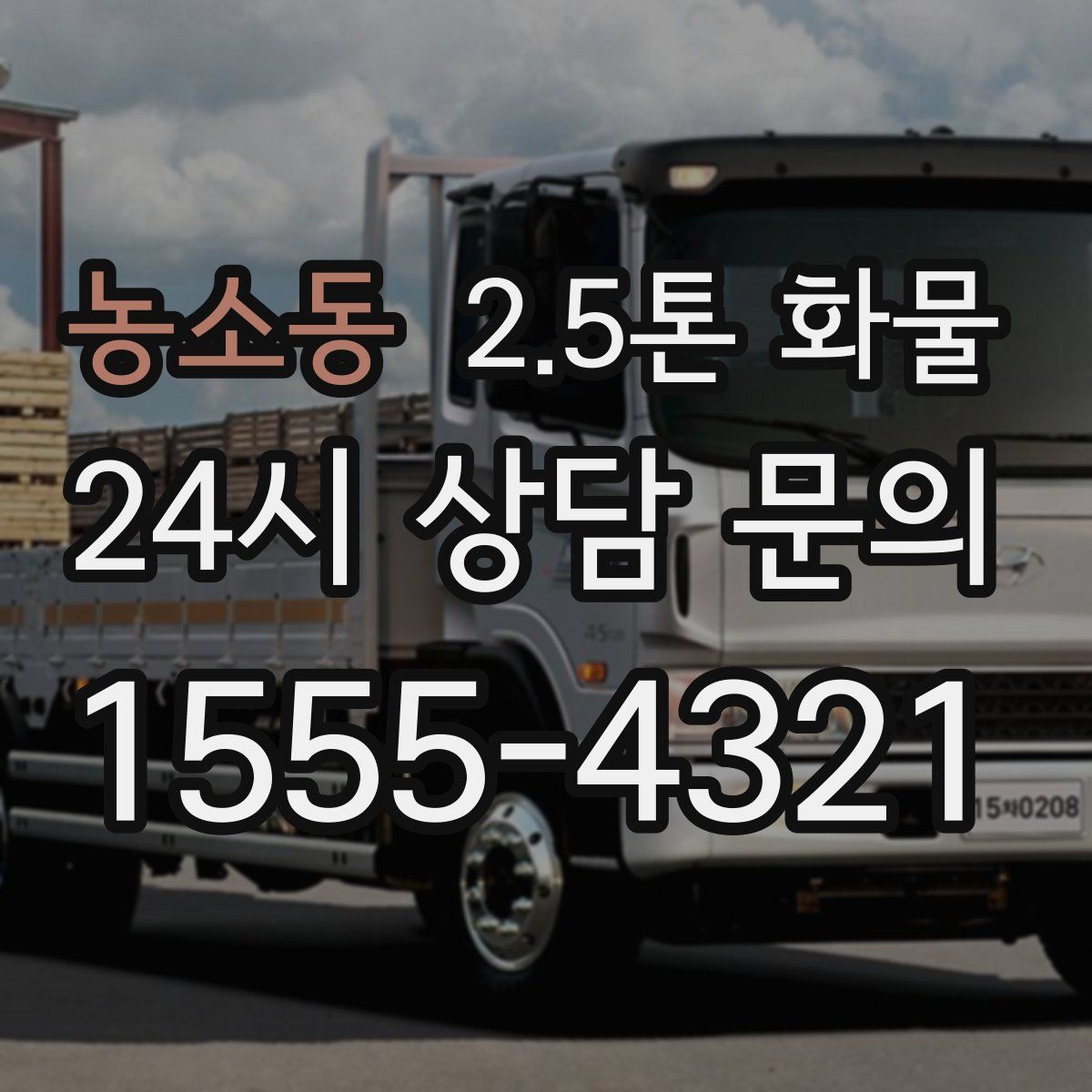 농소동 2.5톤 화물
