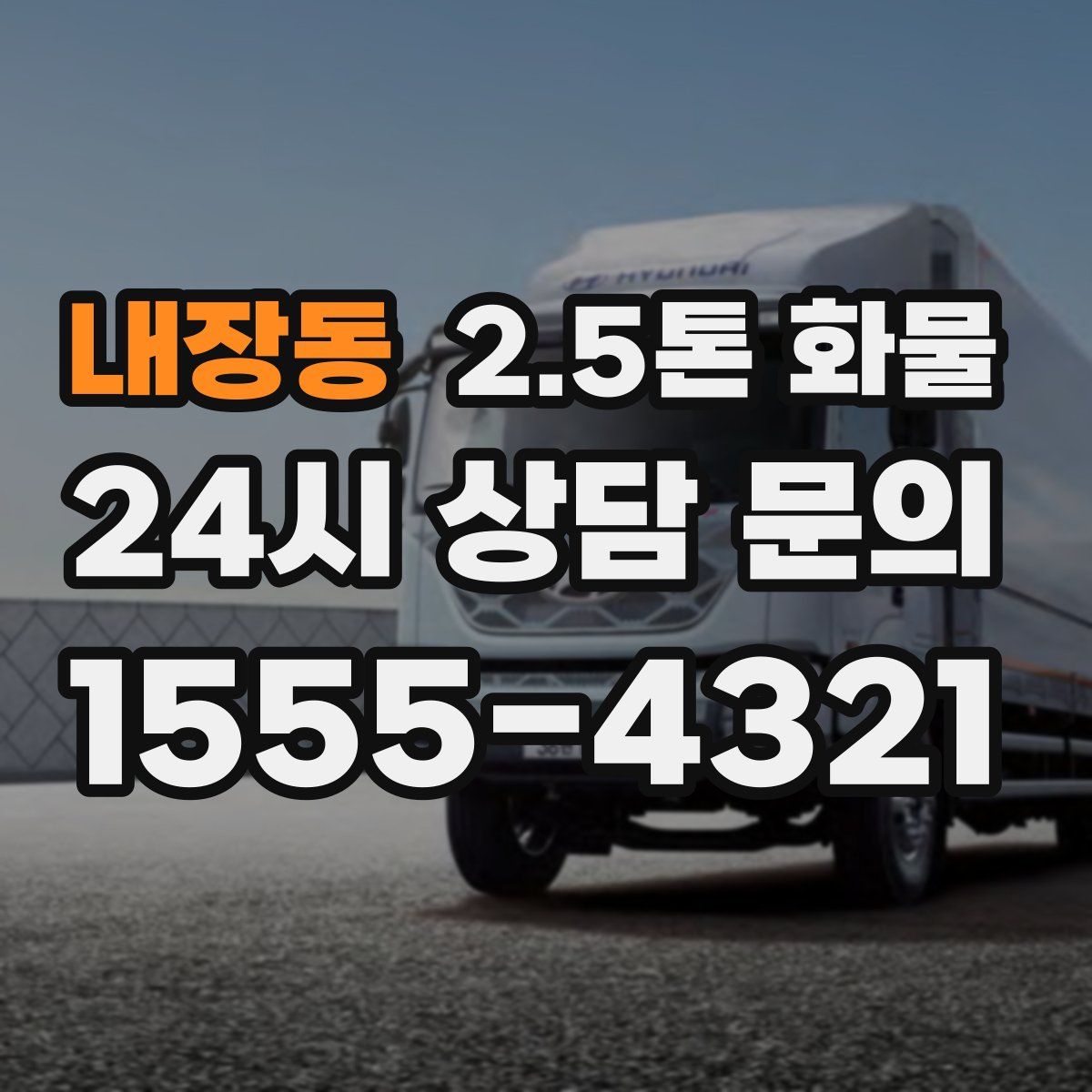 내장동 2.5톤 화물