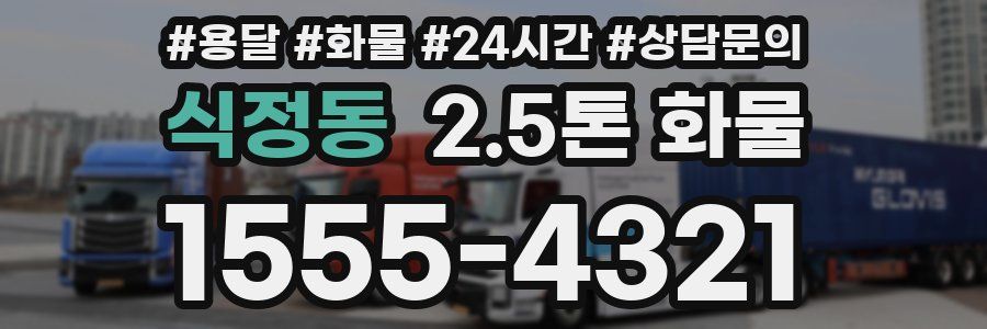 식정동 2.5톤 화물