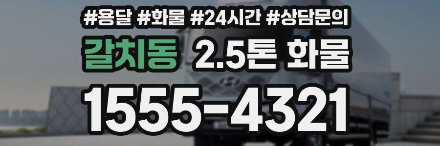 갈치동 2.5톤 화물