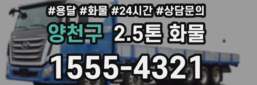 양천구 2.5톤 화물