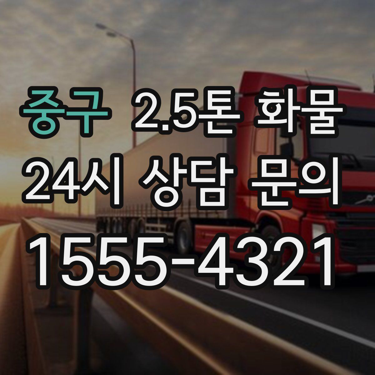 중구 2.5톤 화물