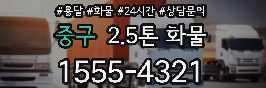 중구 2.5톤 화물