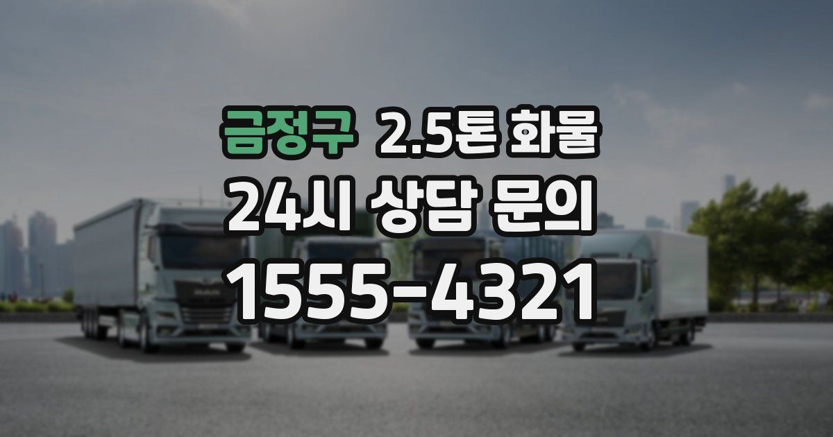 금정구 2.5톤 화물