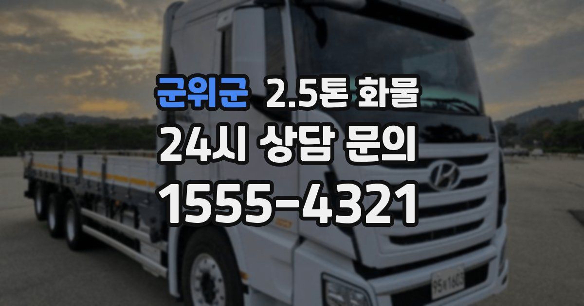 군위군 2.5톤 화물