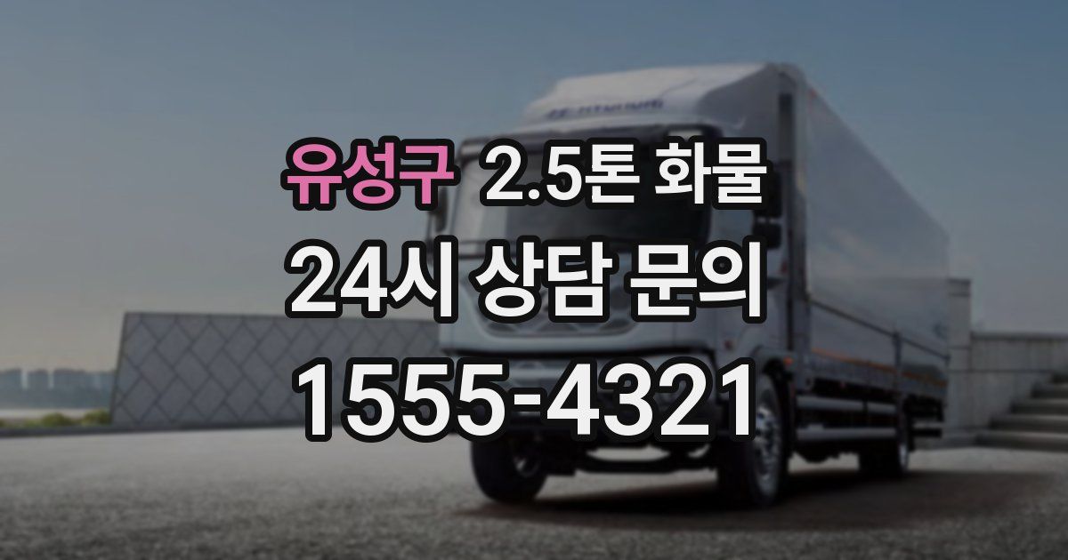 유성구 2.5톤 화물