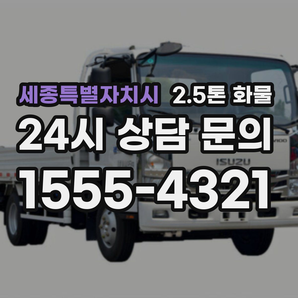 세종특별자치시 2.5톤 화물