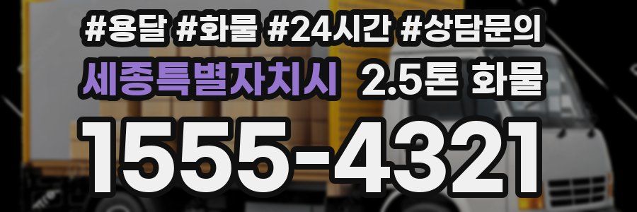세종특별자치시 2.5톤 화물