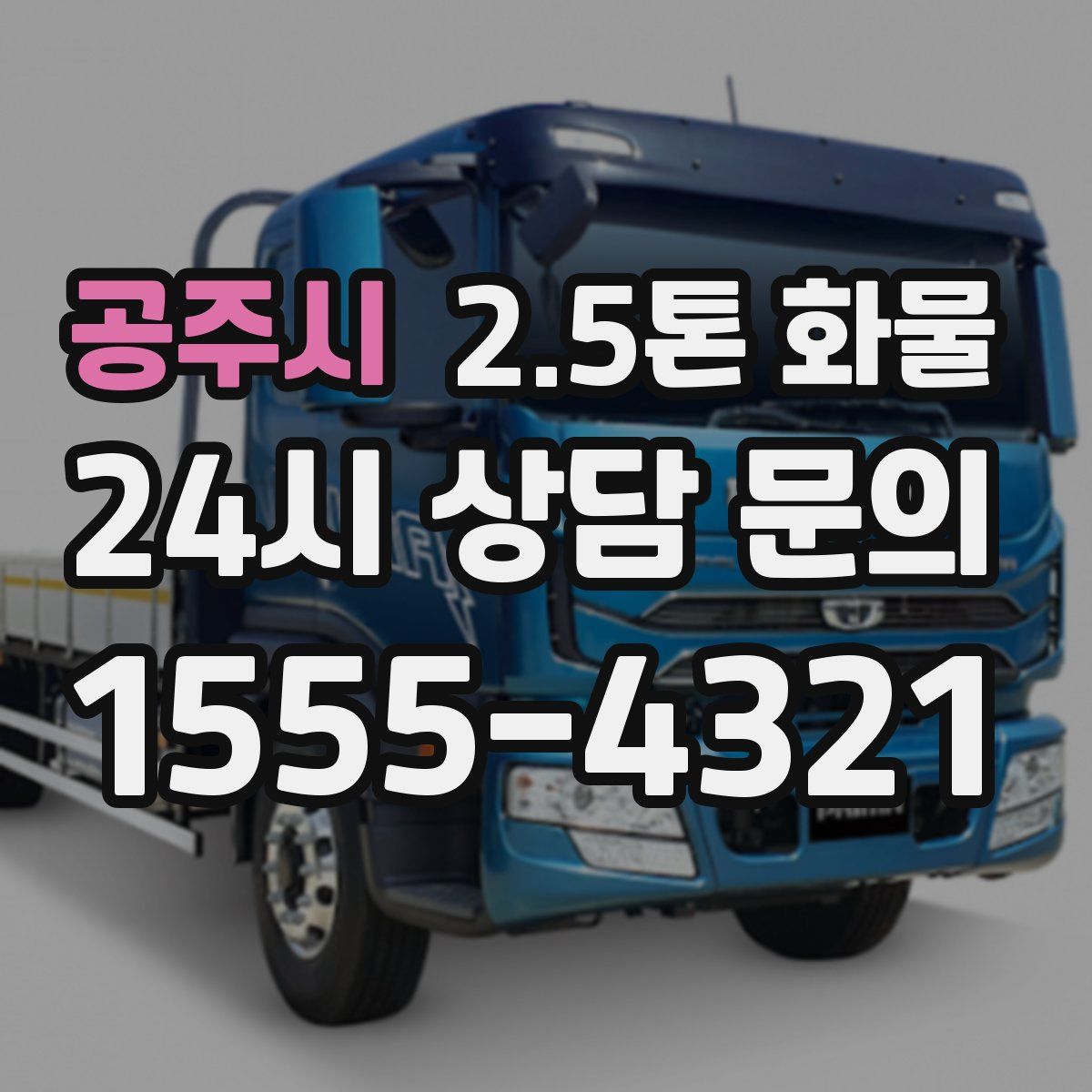 공주시 2.5톤 화물